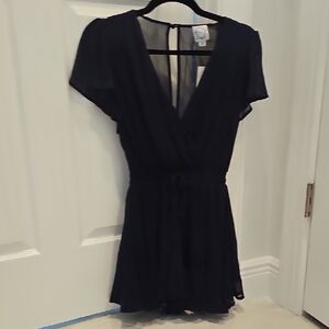 Blue Rain Elegant Black Mini Dress